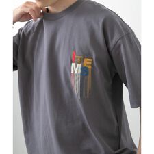 アイテムズ アーバンリサーチ(ITEMS URBAN RESEARCH)のフリンジ刺繍T-shirts Logo