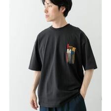 アイテムズ アーバンリサーチ(ITEMS URBAN RESEARCH)のフリンジ刺繍T-shirts Logo