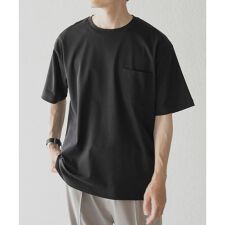 Fine Cotton クルーネックポケットTシャツ