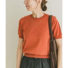 コンパクト半袖ニット