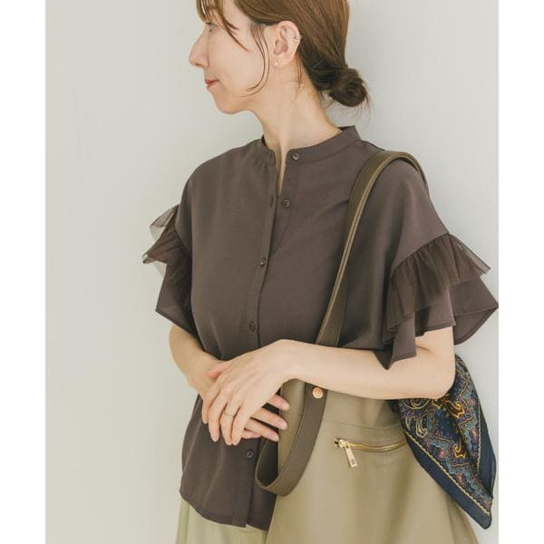 ADAM ET ROPE'【サステナブル】サテンTブラウス ADAM ET ROPE'｜【サステナブル】サテンTブラウス | Rakuten