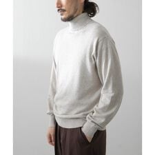 アイテムズ アーバンリサーチ(ITEMS URBAN RESEARCH)のカシミヤ×コットンハイネック セーター