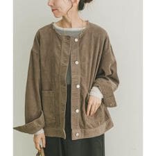 アイテムズ アーバンリサーチ(ITEMS URBAN RESEARCH)の『イージーケア』コーデュロイノーカラージャケット