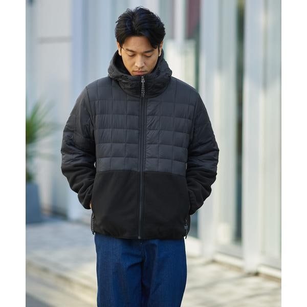 [�}���C]TAION FREECE+DOWN HOOD JACKET/�A�C�e���Y �A�[�o�����T�[�`�iITEMS URBAN RESEARCH�j �u���b�N