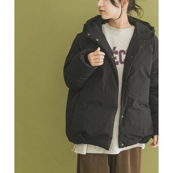 アーバンリサーチ　サニーレーベル　フーディーダウンジャケット　黒 URBAN RESEARCH Sonny Label（アーバンリサーチサニーレーベル