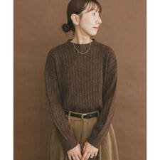 アイテムズ アーバンリサーチ(ITEMS URBAN RESEARCH)のワイドリブラメニット