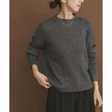 アイテムズ アーバンリサーチ(ITEMS URBAN RESEARCH)のワイドリブラメニット