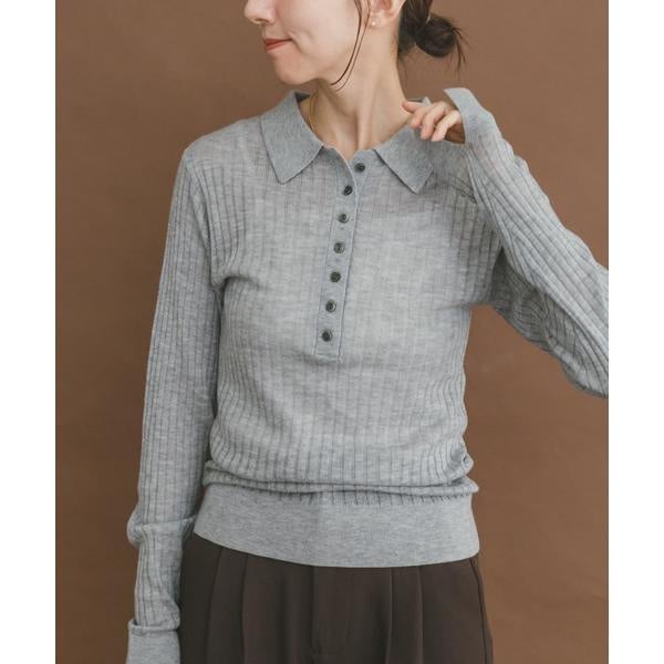 ami9622　0521 シアーリブポロニット | アイテムズ アーバンリサーチ(ITEMS URBAN