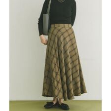 チェックフレアスカート