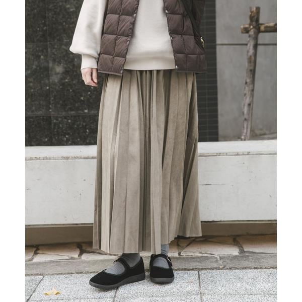 フェイクスエードプリーツスカート | アイテムズ アーバンリサーチ