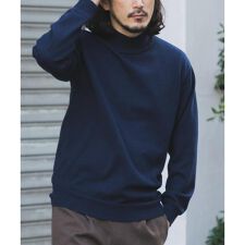 SILK×WOOL MIX ハイネックセーター