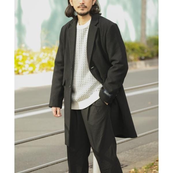 LB.03／SUPER140'Sダブルメルトンピーコート | ナノユニバース(NANO