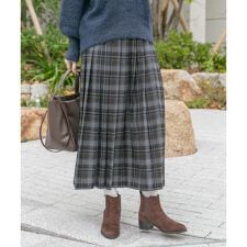 プリーツロングスカート