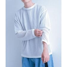 メッシュトップス+Tシャツ レイヤードセット