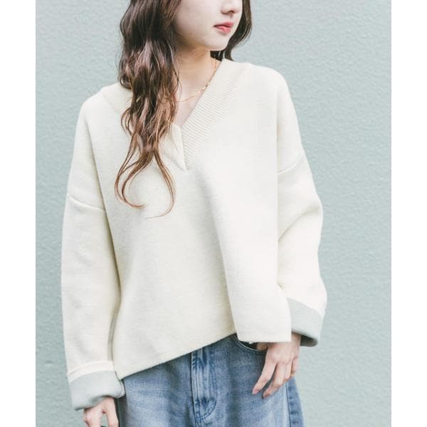 針抜きダブルフェイスニット | アーバンリサーチ ドアーズ(URBAN