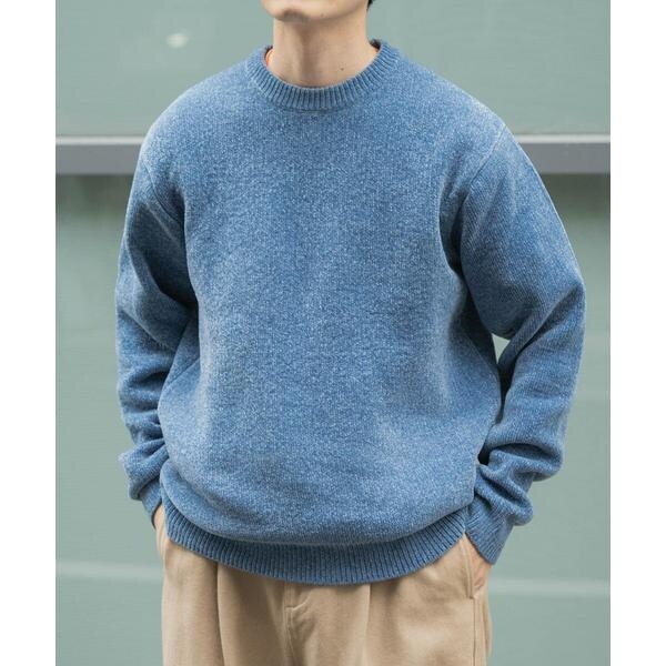 専用 2点 クラフトスタンダードブティック コットン ニット ブルー L CRAFT STANDARD BOUTIQUE（クラフトスタンダードブティック） ニット