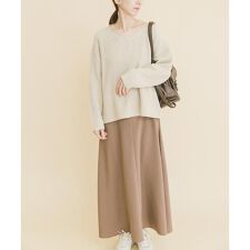 畦Vネックニット×キャミワンピースSET