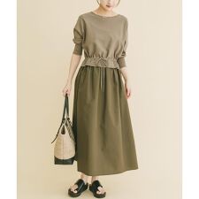 ニットドッキングワンピース