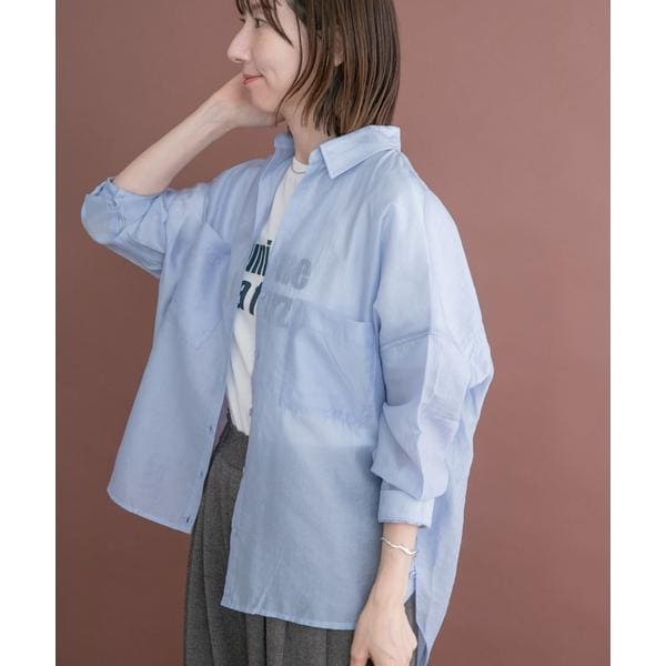 シアーポケットスキッパーシャツ | アイテムズ アーバンリサーチ(ITEMS