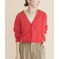 Vネックオーバーカーディガン(楽着シリーズ)