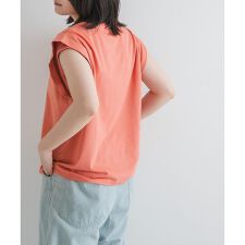 T/Cプレーティング天竺フリルTシャツ