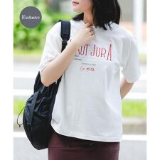 『別注』La Hutte×EKAL　刺繍デザインTシャツ
