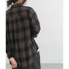 エカル(EKAL)の製品染オンブレーチェックシャツ