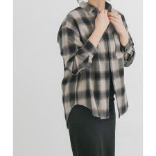 エカル(EKAL)の製品染オンブレーチェックシャツ