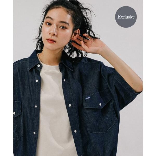 別注』Wrangler×EKAL ライトデニムワークシャツ | エカル(EKAL 