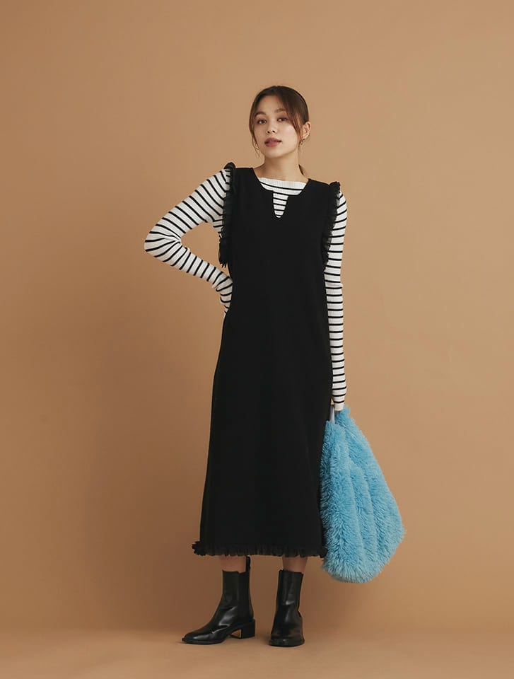 フリルデザインニットワンピース | フィフス(fifth) | マルイウェブ