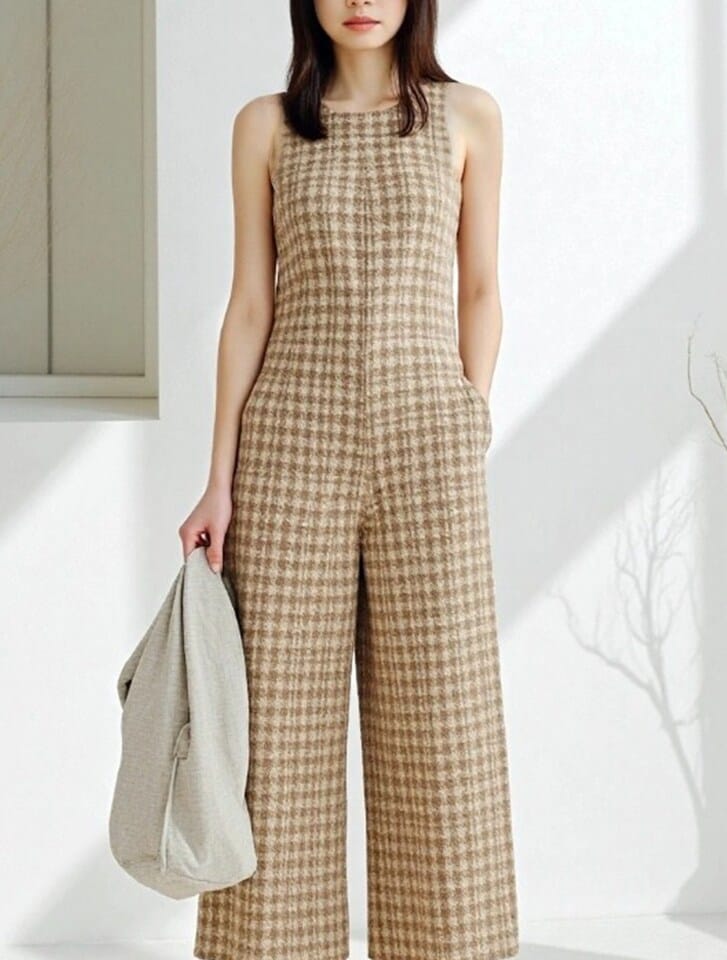 BY∴ テレデランリネンドットキャミソールサロペット