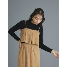 【SET UP対応】ラメフリンジビスチェ