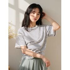 フィフス(fifth)のチュール×ボーダーTシャツ