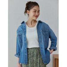 オーバーサイズデニムシャツ