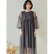 チュール×ノースリーブワンピースセット | フィフス(fifth)