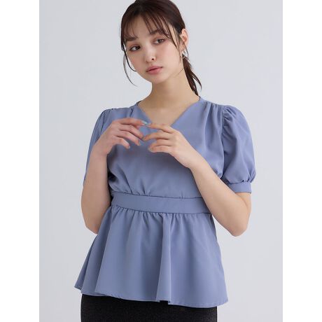 フィフス 　カシュクールペプラムブラウス