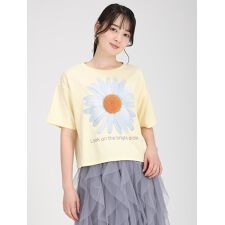 ビッグフラワープリントTシャツ