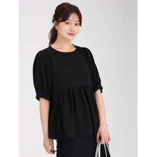 フィフス(fifth)のパフスリーブペプラムブラウス