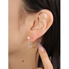 プチリボン パールピアス
