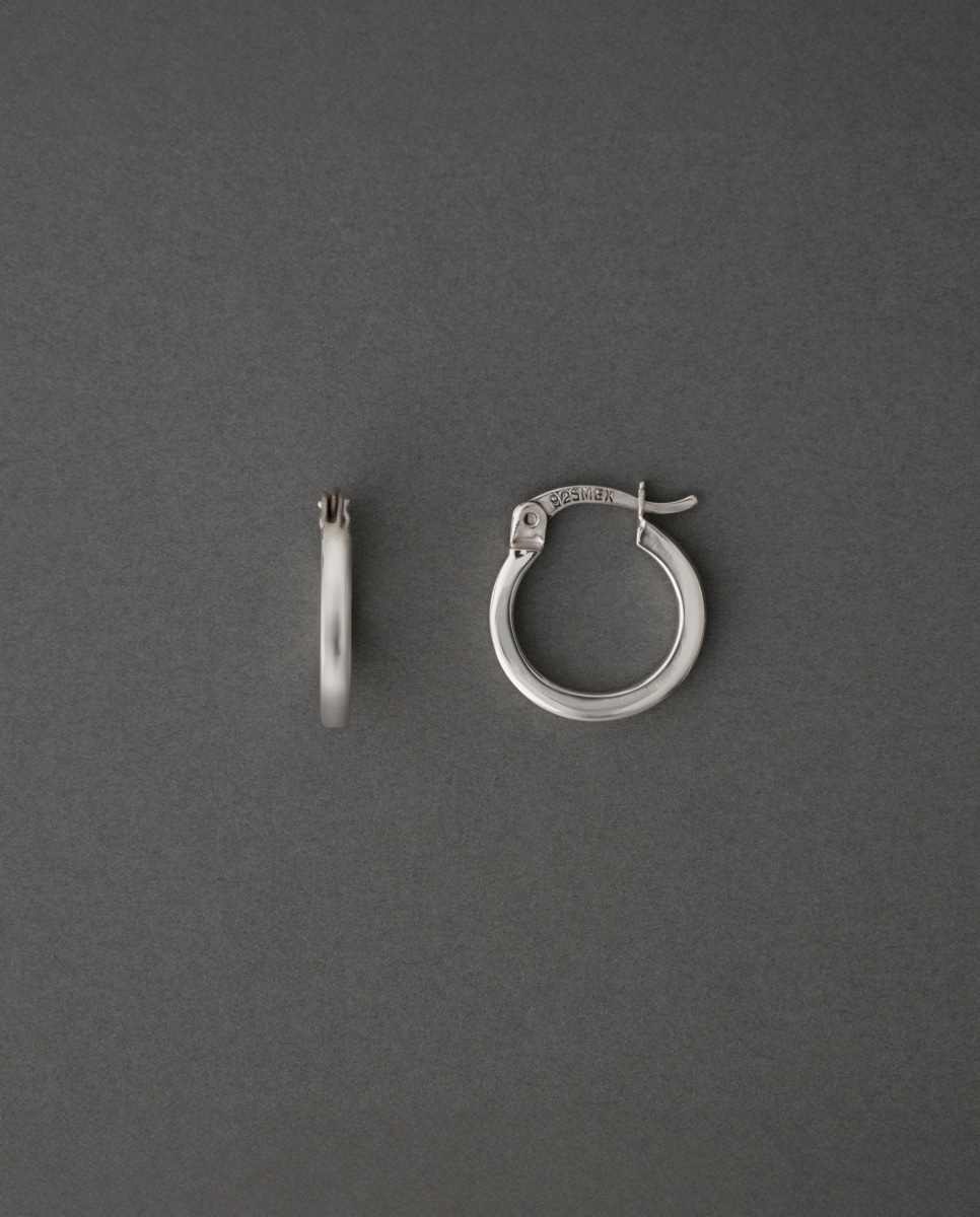 セカンドピアス] K18ホワイトサファイヤスクエアピアス | テイクアップ