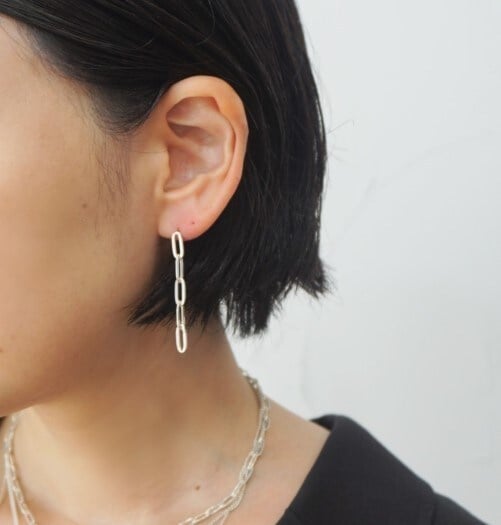 Nina&Jules】ティアドロップシルバーピアス | ニナ・エ・ジュール