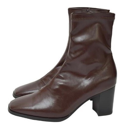 トゥクン　感動ブーツ　ワイン ヒールなのに1万歩歩ける！？ 感動ブーツ ショートブーツ ストレッチ