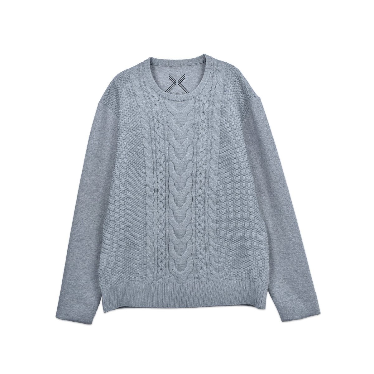 トランジション（TRANSITION）/【CUSTOM CULTURE】ダンボールニット ×7ゲージニット クルーネック CUSTOM CULTURE】ダンボールニット ×7ゲージニット クルーネック