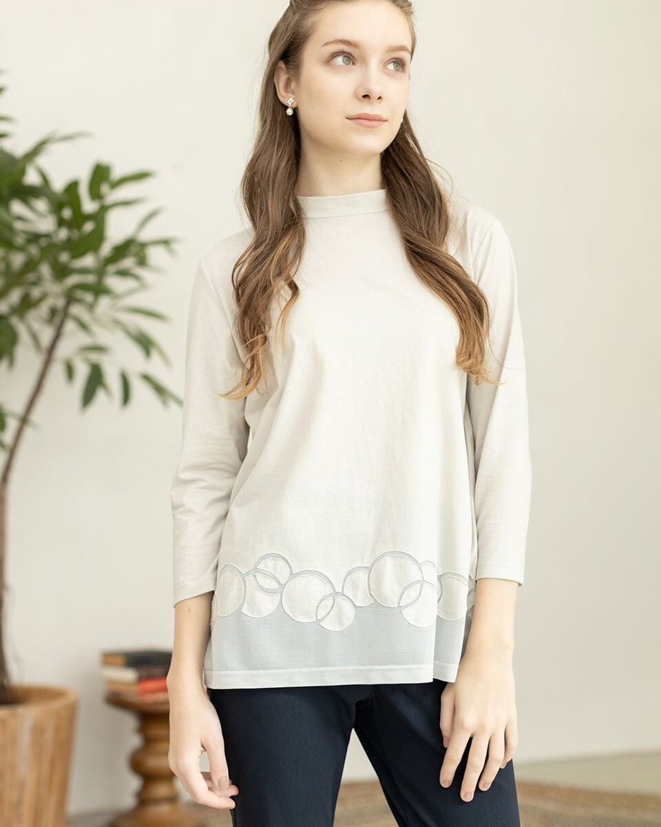 千鳥ジャカードカットソー | マリサグレース(Marisa Grace) | マルイ