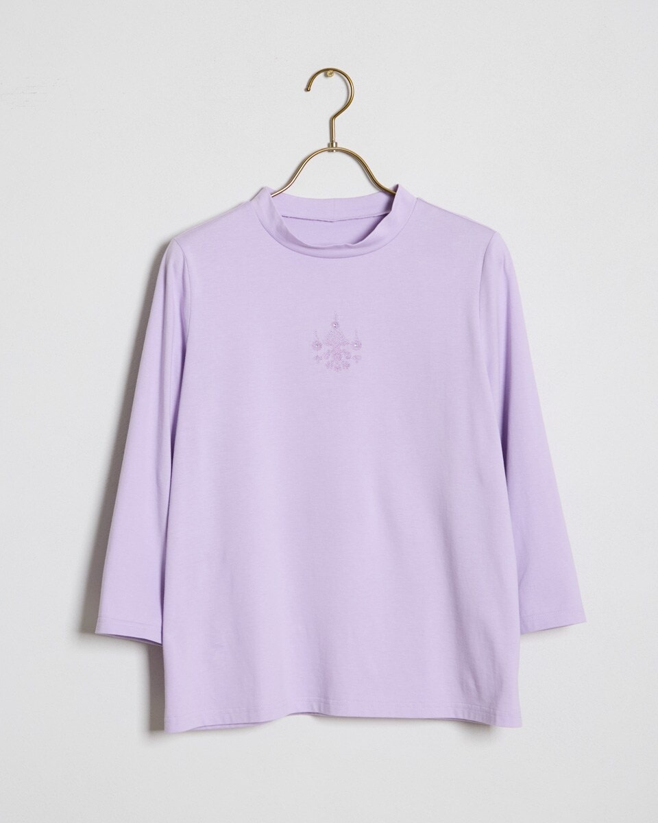 オーナメント刺しゅうカットソー | マリサグレース(Marisa Grace