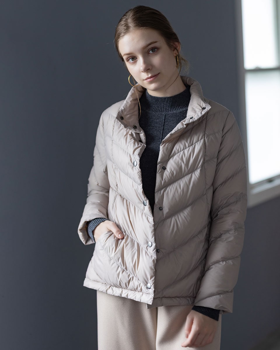 otonaMUSE掲載】ADS 襟付き ダウンジャケット | 23区(23KU) | マルイ