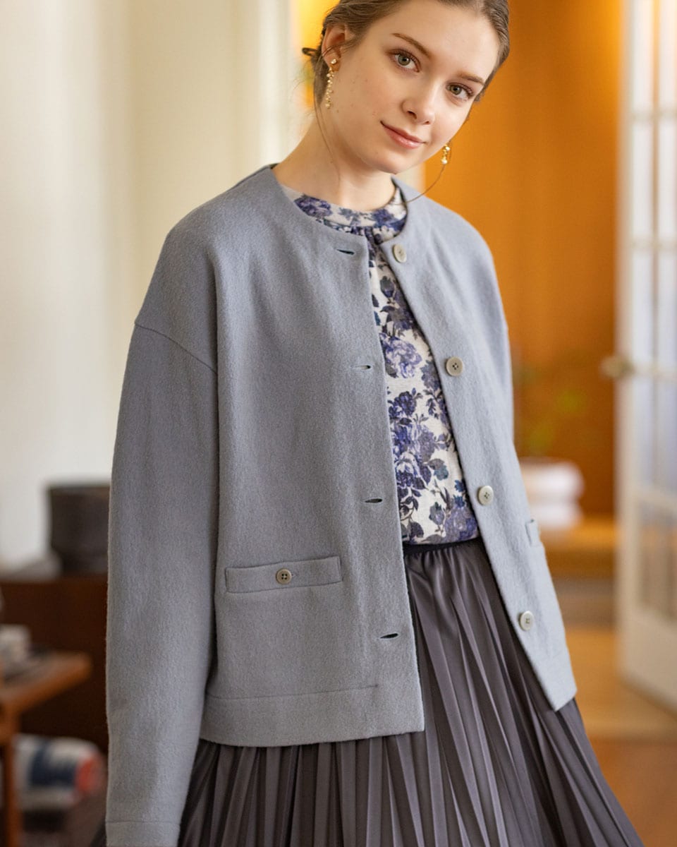 マリサグレース（Marisa Grace）/三つ杢WOOLニット 三つ杢WOOLニットカーディガン | マリサグレース(Marisa Grace