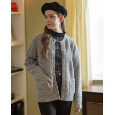 ラメニットカーディガン
