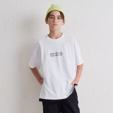 ボックスプリント フェイクレイヤード Ｔシャツ