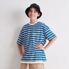 ボーダー フェイクレイヤード Ｔシャツ